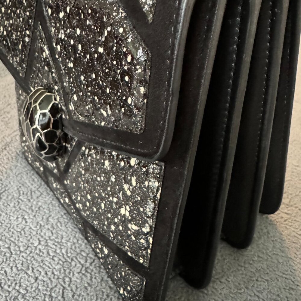 BVLGARI Serpenti Top-handle Bag - Black & White Snake - VERY RARE! - Picture 9 of 10